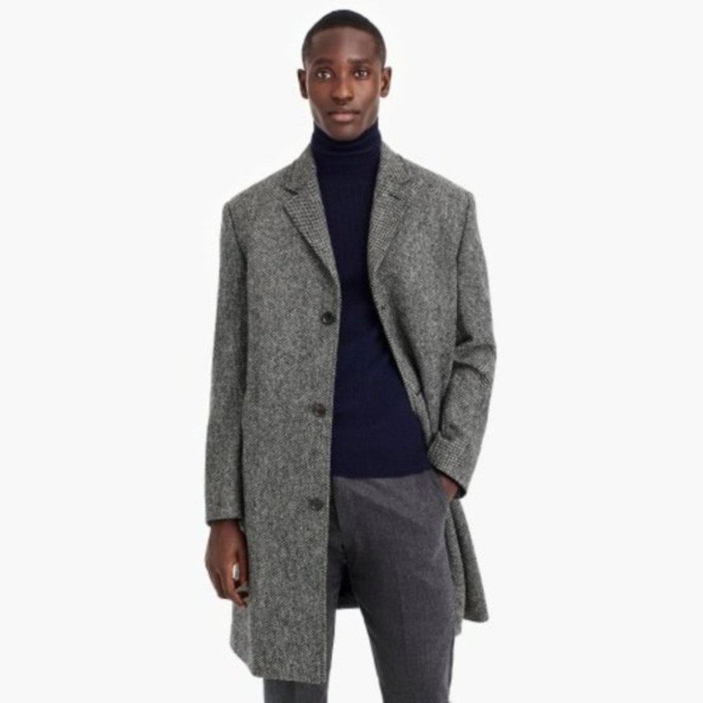 J Crew Ludlow wool topcoat herringbone NWT